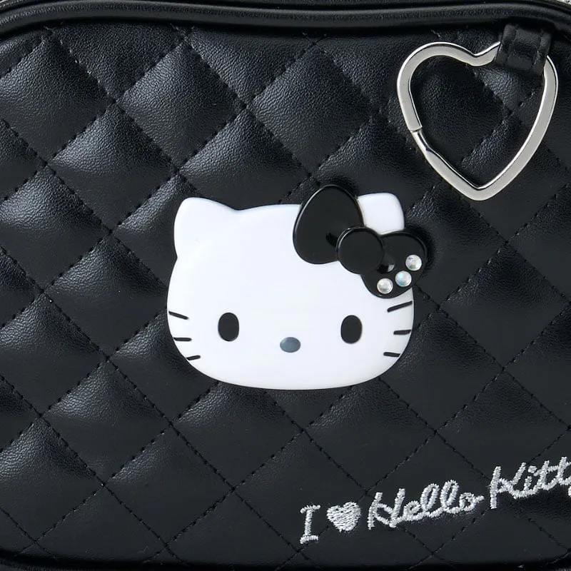 Hello Kitty Black Quilted Zipper Pouch (I Love Hello Kitty Series) sold by Sanrio product image thumbnail 4