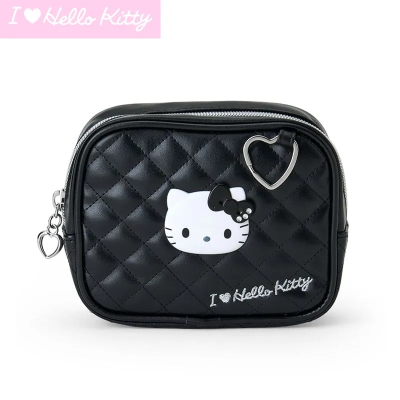 Hello Kitty Black Quilted Zipper Pouch (I Love Hello Kitty Series) sold by Sanrio