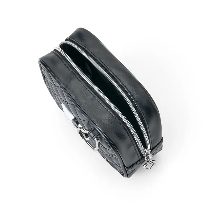 Hello Kitty Black Quilted Zipper Pouch (I Love Hello Kitty Series) sold by Sanrio product image thumbnail 5