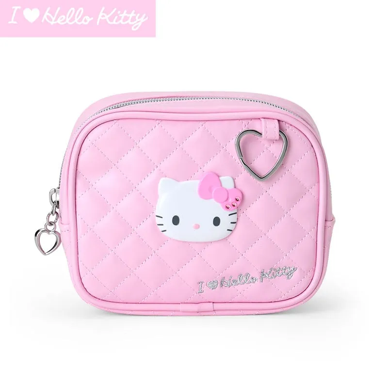 Hello Kitty Pink Quilted Zipper Pouch (I Love Hello Kitty Series) sold by Sanrio
