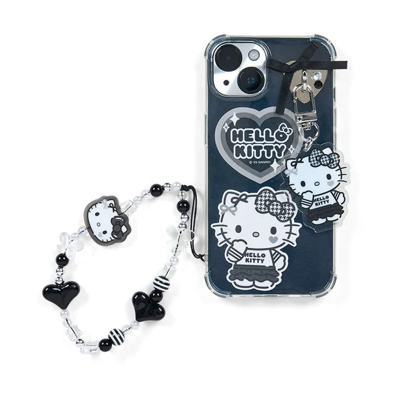 Hello Kitty Smartphone Charm Set (Silver Houndstooth Series) sold by Sanrio product image thumbnail 2