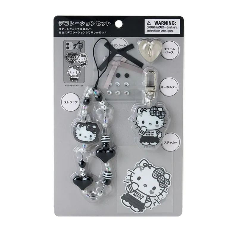 Hello Kitty Smartphone Charm Set (Silver Houndstooth Series) sold by Sanrio product image thumbnail 3