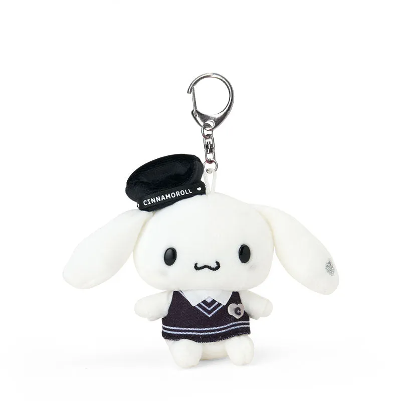 Cinnamoroll Plush Mascot Keychain (Silver Houndstooth Series) sold by Sanrio