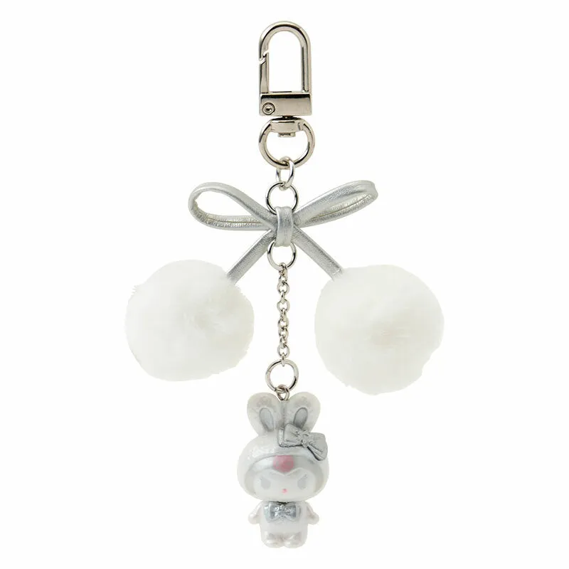 Kuromi Bag Charm (Snow Bunny Series) sold by Sanrio