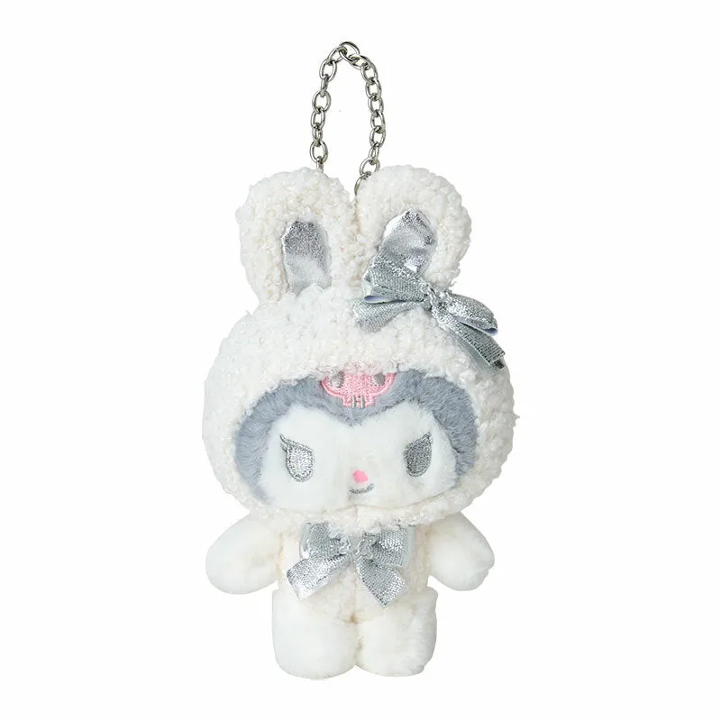 Kuromi Plush Mascot Bag Charm (Snow Bunny Series) sold by Sanrio