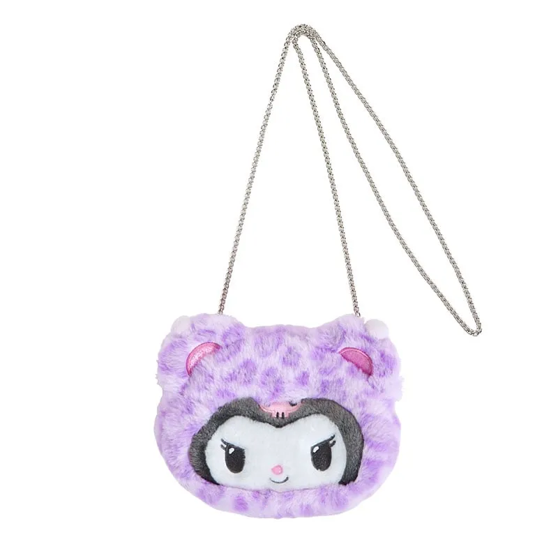 Kuromi Plush Crossbody Bag (Leopard Pals Series) sold by Sanrio