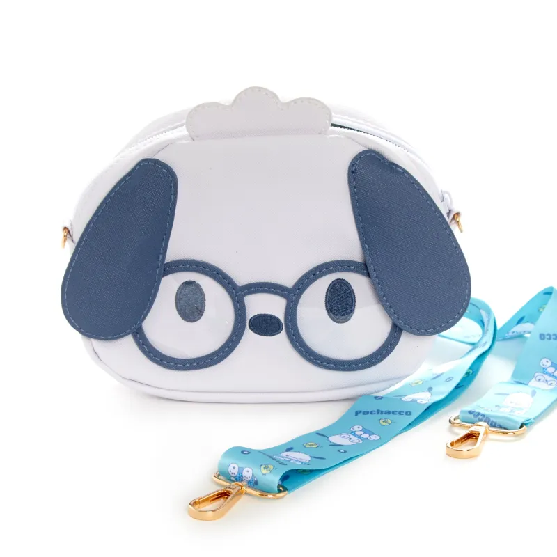 Pochacco Mini Crossbody Bag (Glasses Series) sold by Sanrio