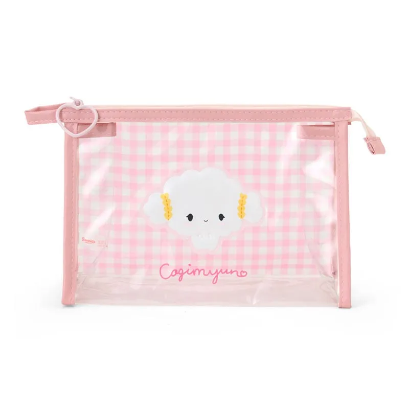 Cogimyun Clear Gingham Zipper Pouch sold by Sanrio