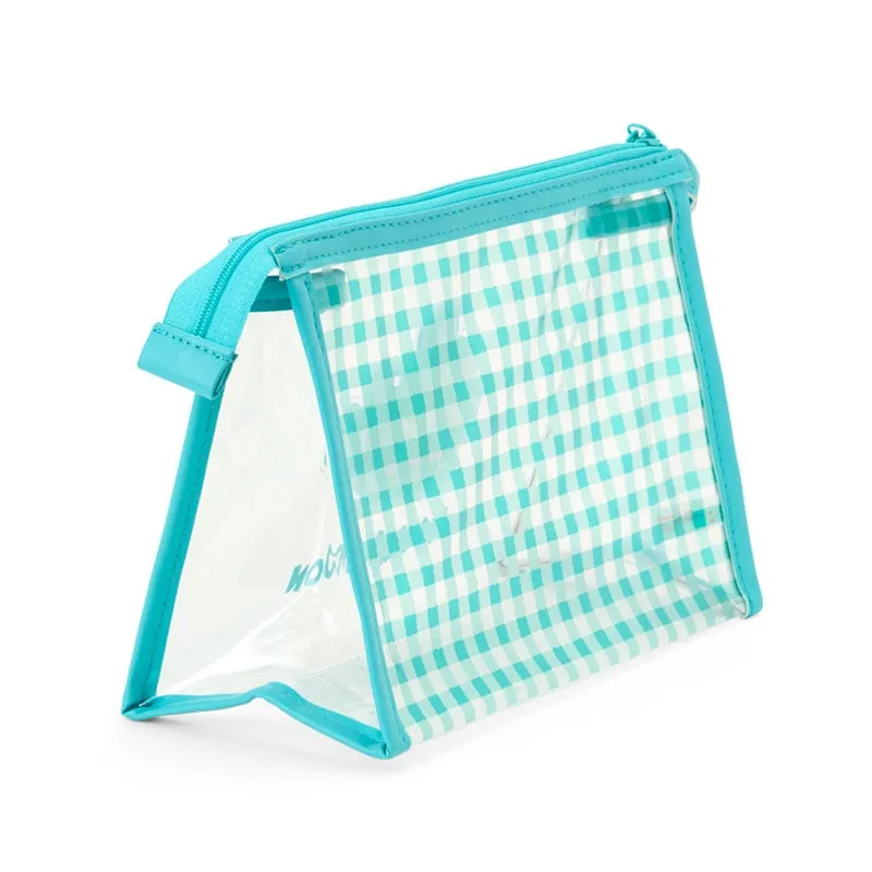 Hangyodon Clear Gingham Zipper Pouch sold by Sanrio product image thumbnail 2