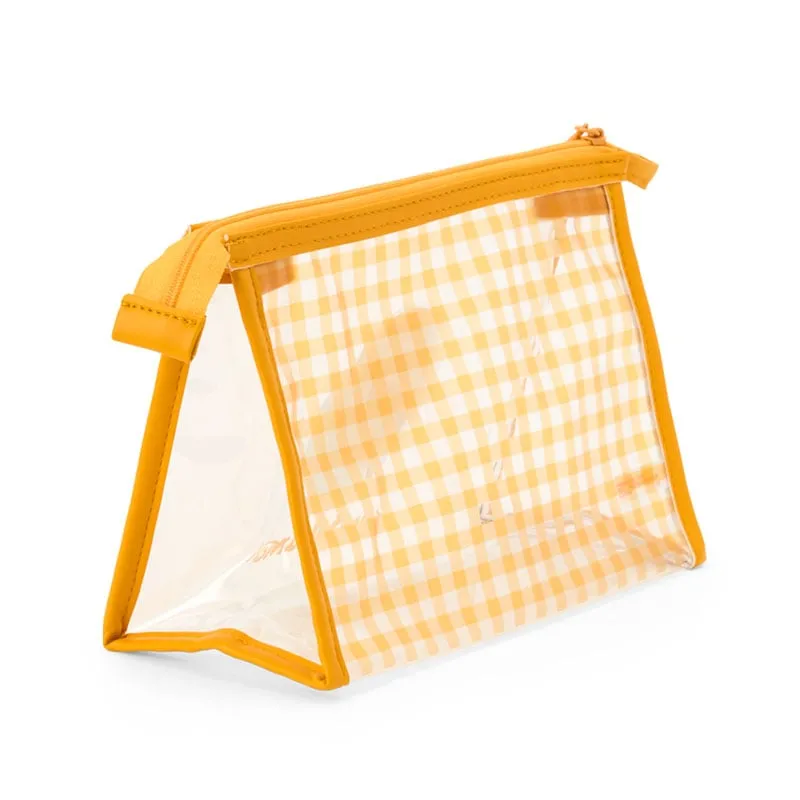 Gudetama Clear Gingham Zipper Pouch sold by Sanrio product image thumbnail 2