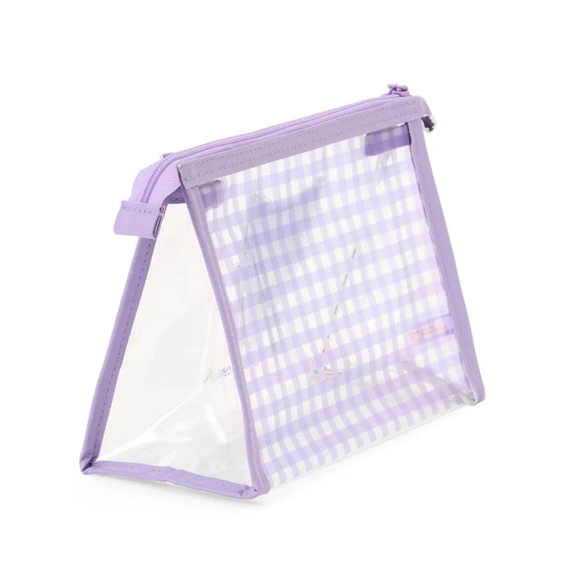 Kuromi Clear Gingham Zipper Pouch sold by Sanrio product image thumbnail 2
