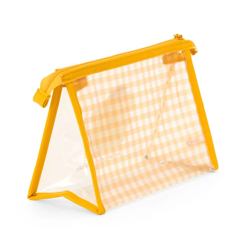 Pompompurin Clear Gingham Zipper Pouch sold by Sanrio product image thumbnail 2