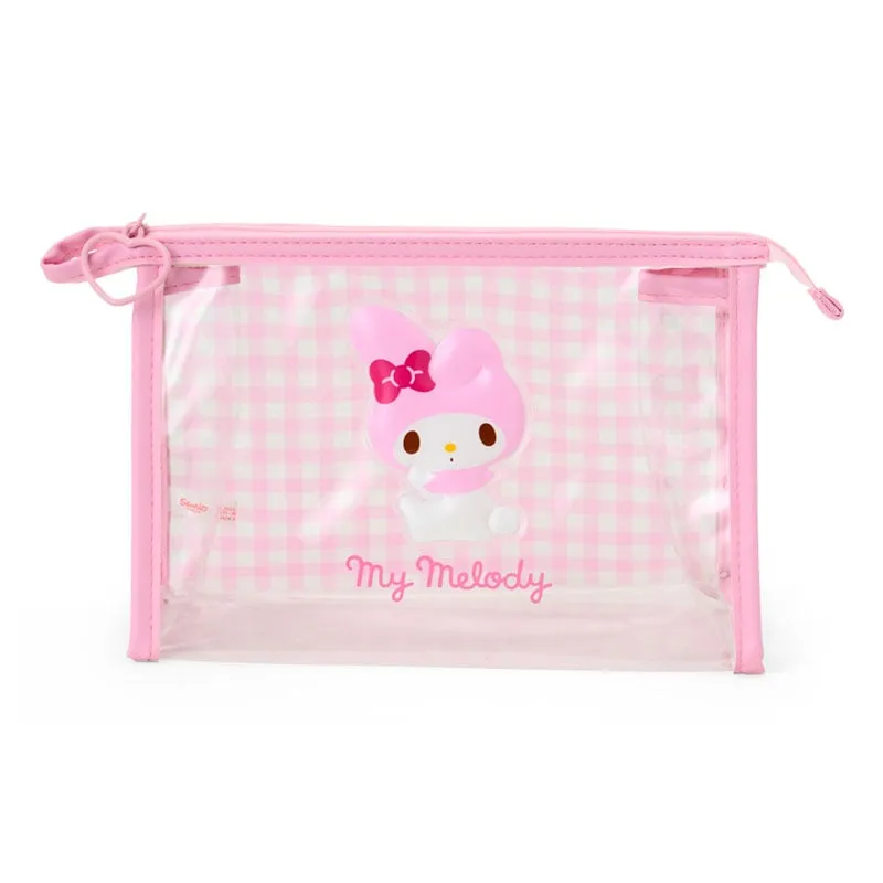 My Melody Clear Gingham Zipper Pouch sold by Sanrio