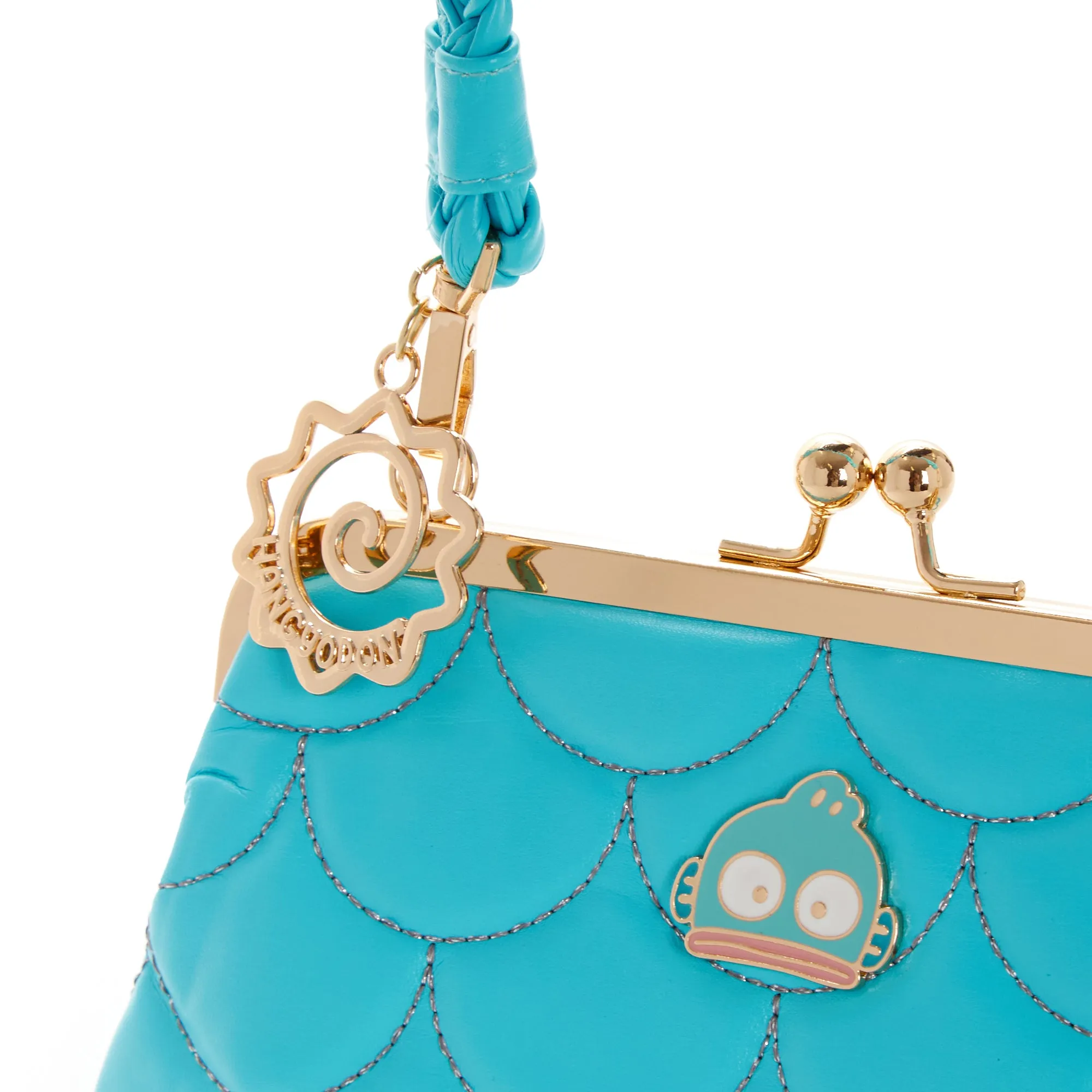 Hangyodon 2-Way Quilted Kiss Knob Handbag sold by Sanrio product image thumbnail 2