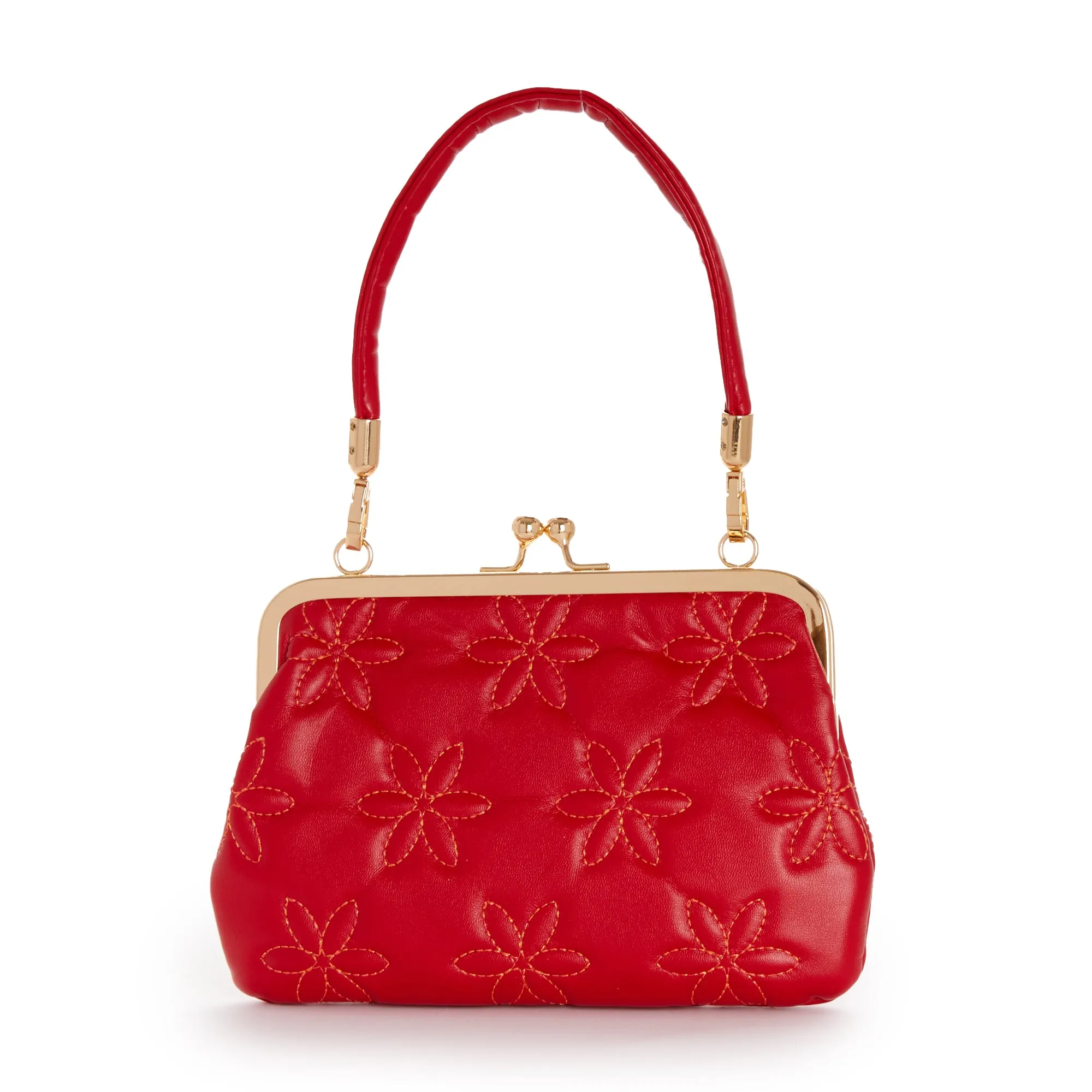 My Melody 2-Way Quilted Kiss Knob Handbag sold by Sanrio product image thumbnail 5