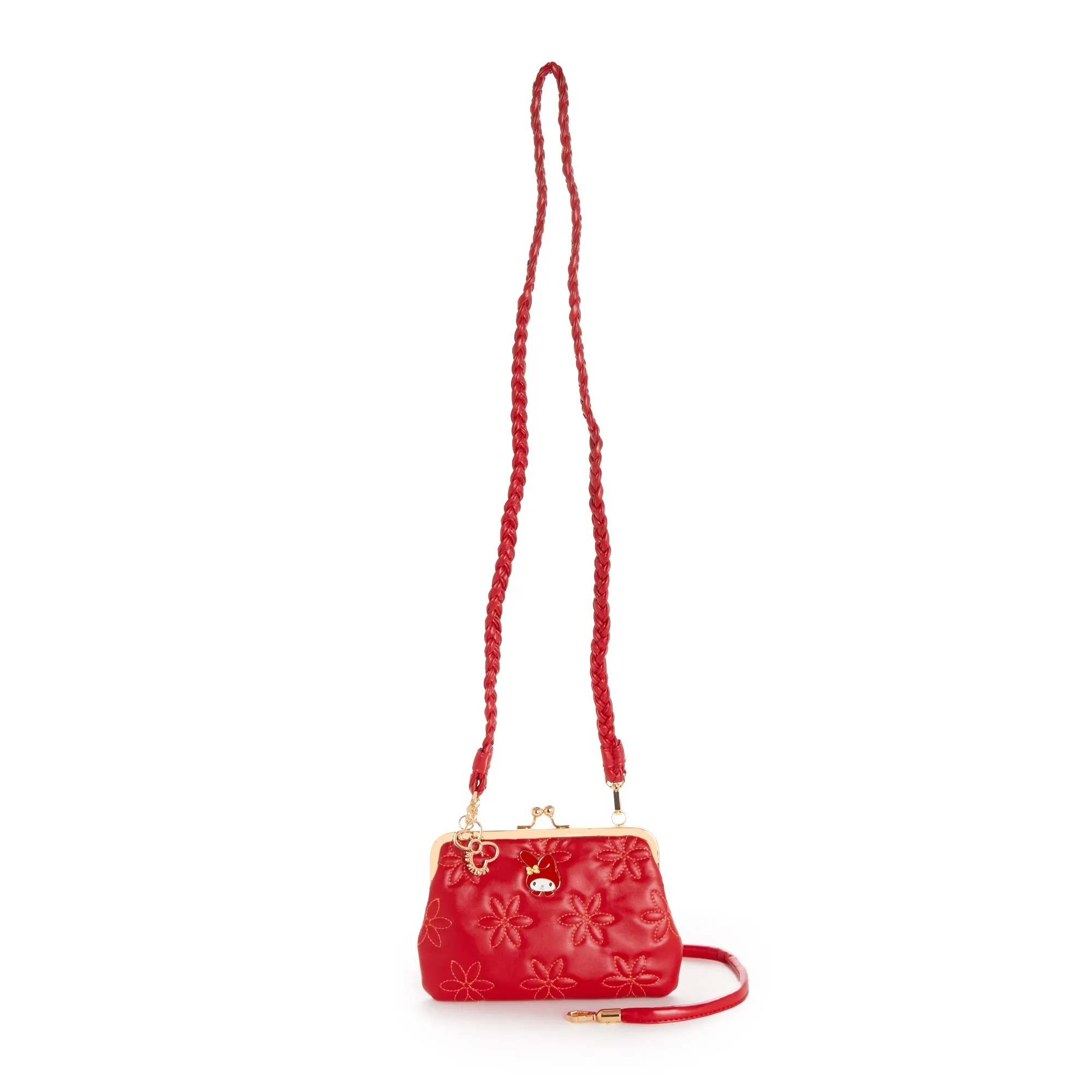 My Melody 2-Way Quilted Kiss Knob Handbag sold by Sanrio product image thumbnail 3