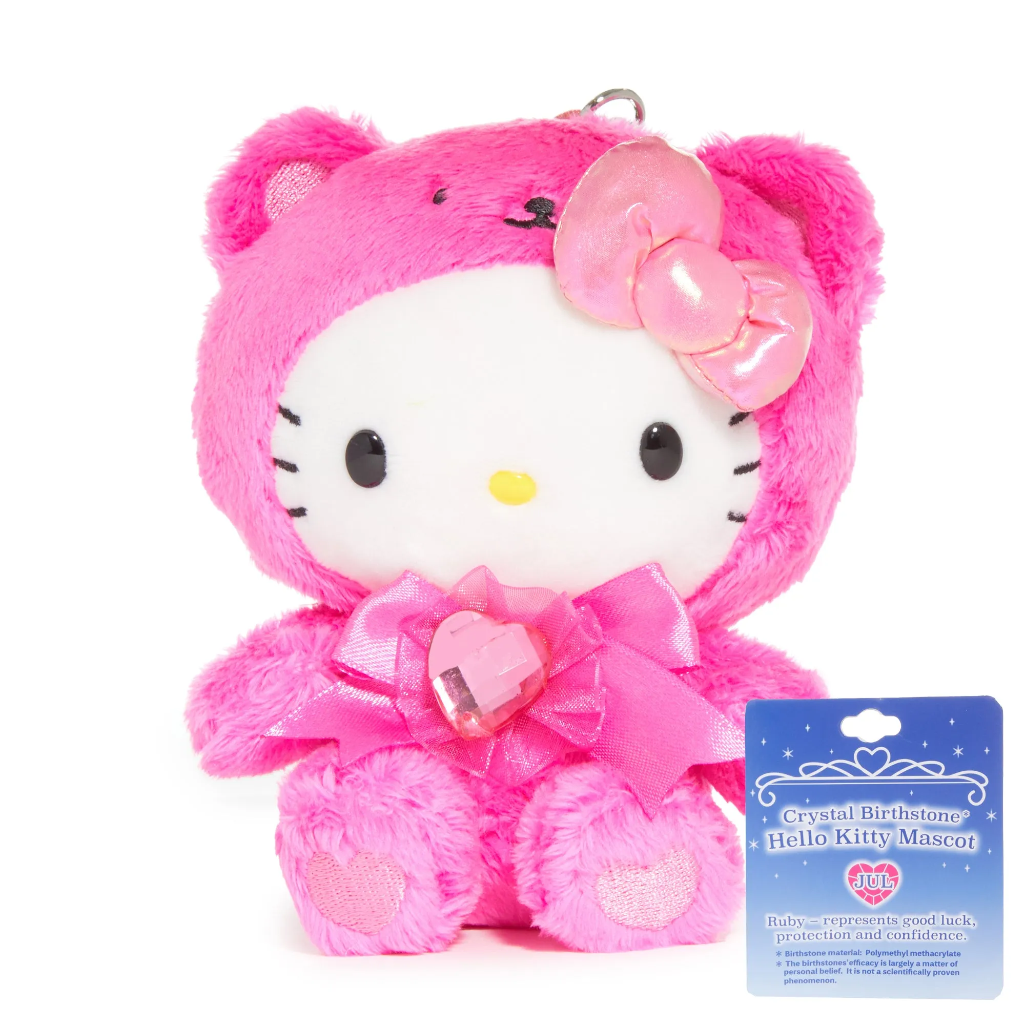 Hello Kitty Birthstone Mascot Keychain (Jul-Ruby) sold by Sanrio