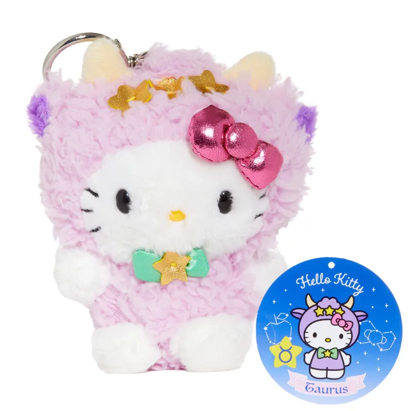 Hello Kitty Taurus Plush Keychain Mascot (Zodiac Series) sold by Sanrio