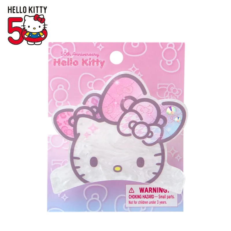 Hello Kitty Hair Clip 50th Anniv. (Fashionable Ribbons Series) sold by Sanrio