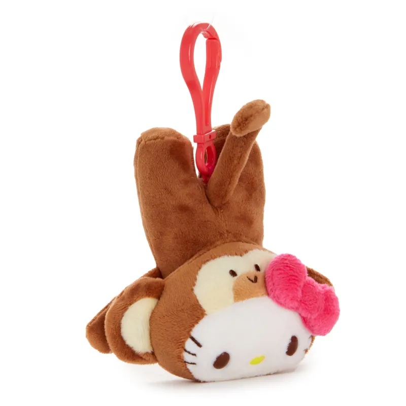 Hello Kitty Monkey Plush Mascot Clip (Tropical Animal Series) sold by Sanrio