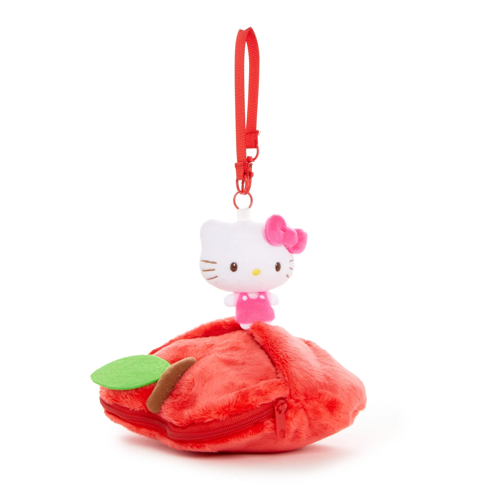 Hello Kitty Mini Pouch with Reel (5 Apples Tall Series) sold by Sanrio