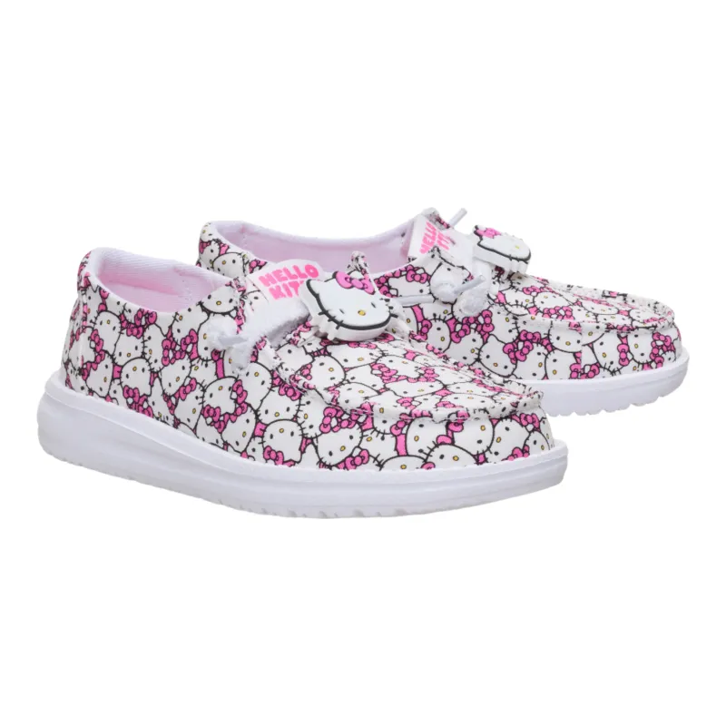Hello Kitty x HEYDUDE Wendy All-Over Print Slip-On Shoe (Youth) made by Sanrio