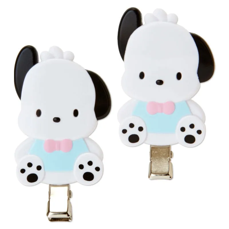 Pochacco Classic Hair Clip Set sold by Sanrio