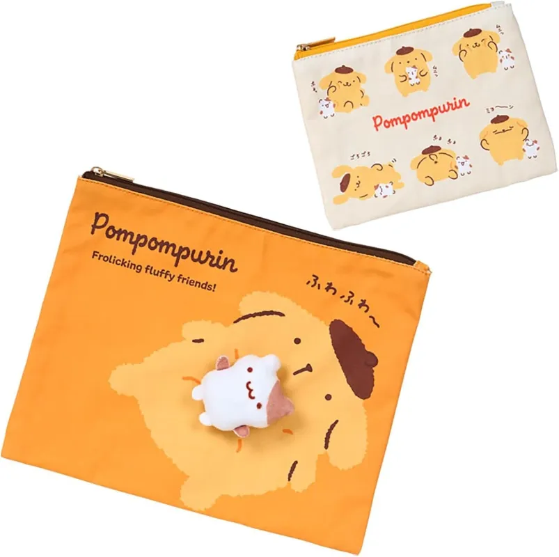 Pompompurin 2-Piece Pouch Set (Friendship Time Series) sold by Sanrio