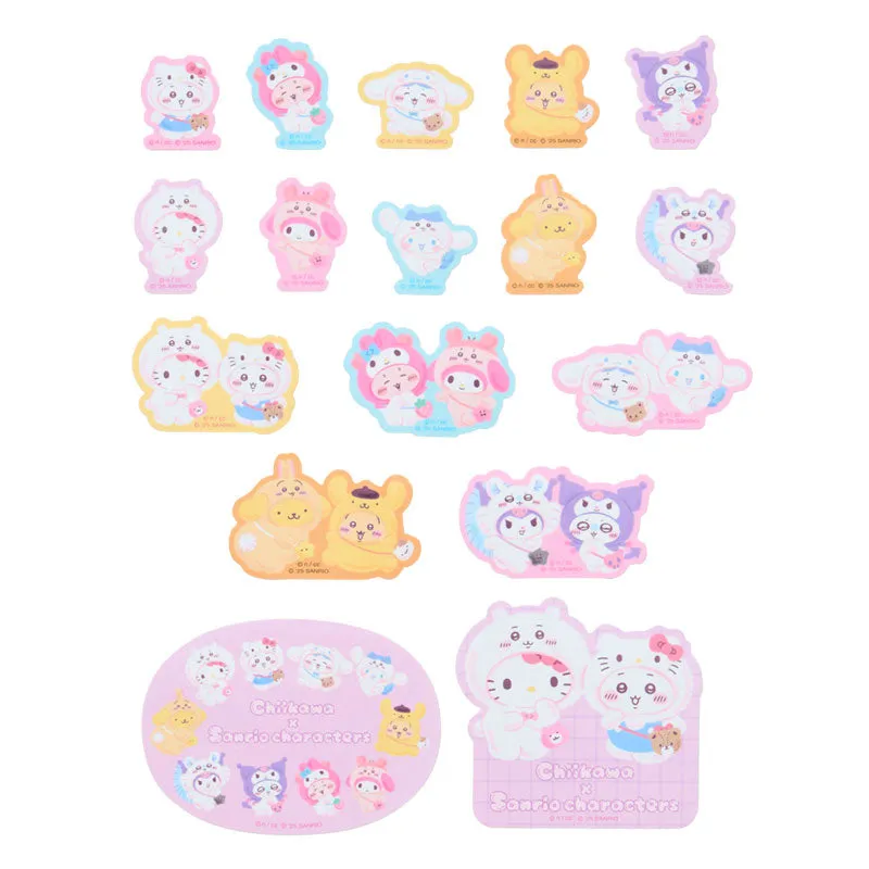 Chiikawa x Sanrio Characters 32-pc Mini Sticker Pack sold by Sanrio product image thumbnail 2
