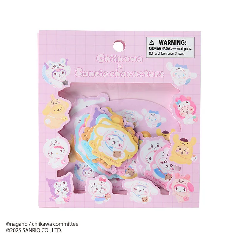 Chiikawa x Sanrio Characters 32-pc Mini Sticker Pack sold by Sanrio