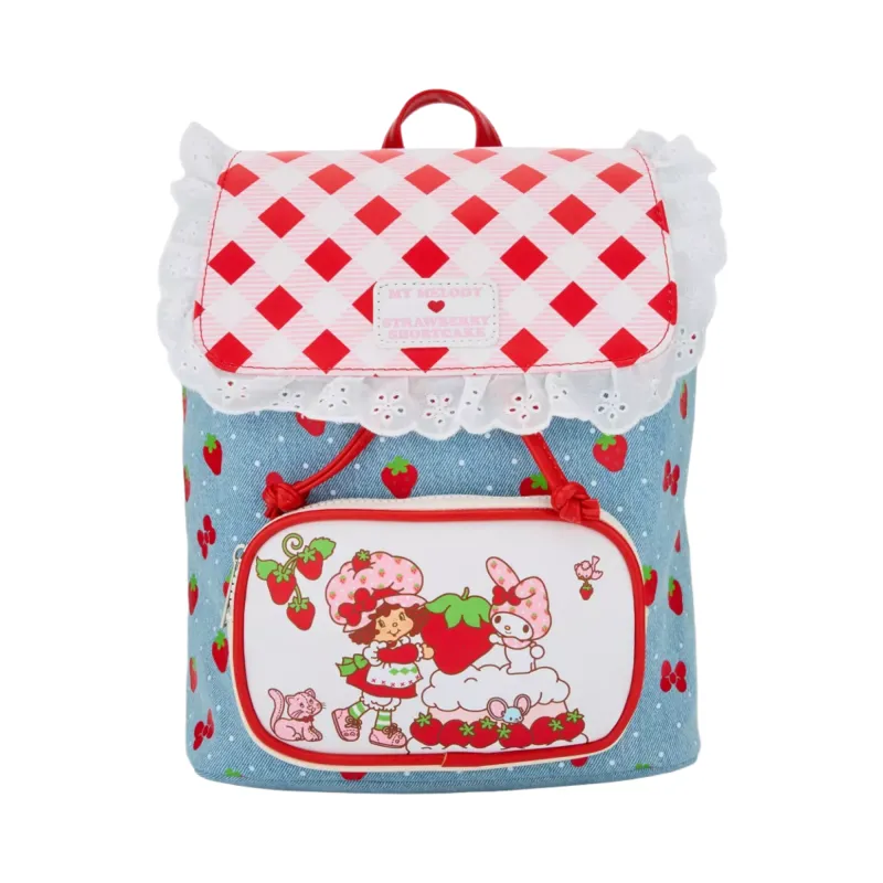 My Melody x Strawberry Shortcake Mini Backpack sold by Sanrio