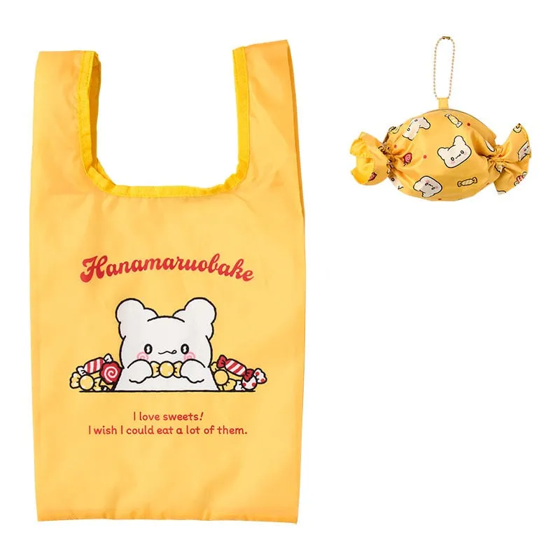 Hanamaruobake Reusable Tote Bag (I Love Sweets Series) sold by Sanrio