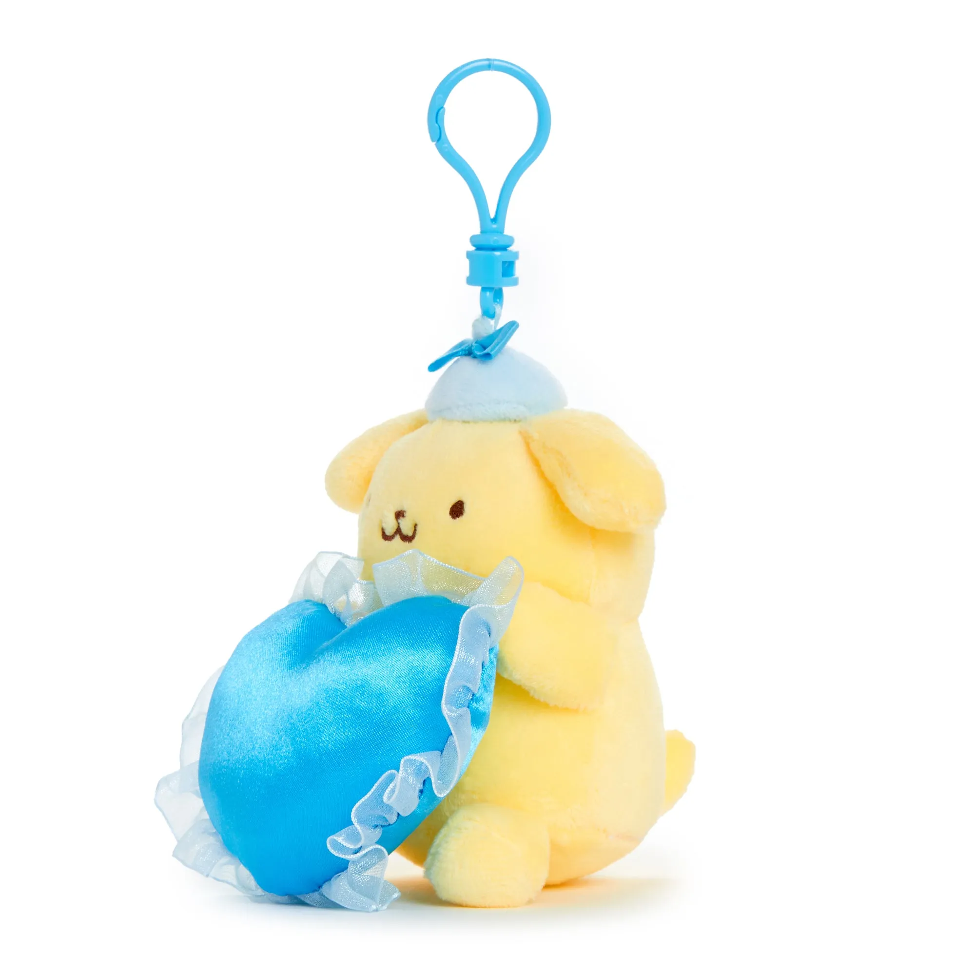 Pompompurin Plush Mascot Clip (Something Blue Series) sold by Sanrio product image thumbnail 2