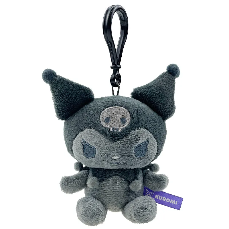 Kuromi Plush Mascot Clip (Ash Monochrome Series) sold by Sanrio