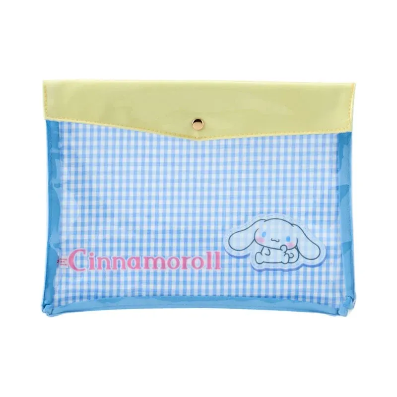 Cinnamoroll Gingham Flat Pouch sold by Sanrio