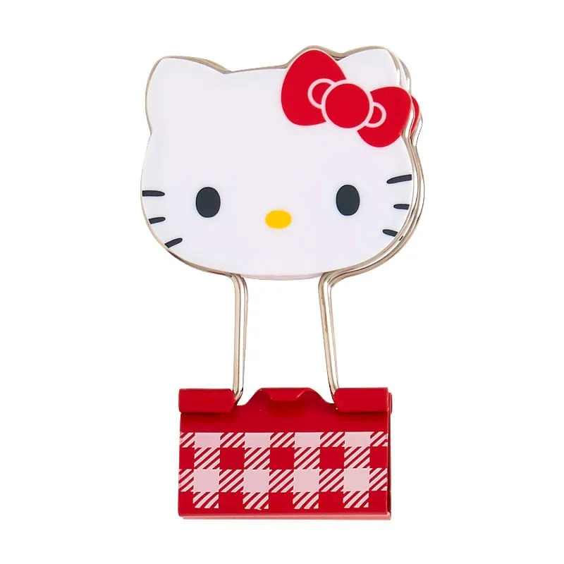 Hello Kitty Gingham Binder Clips (Set of 3) sold by Sanrio product image thumbnail 2