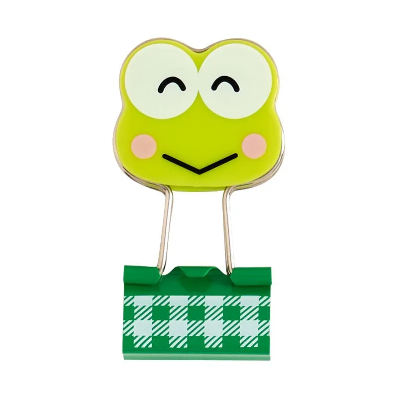 Keroppi Gingham Binder Clips (Set of 3) sold by Sanrio product image thumbnail 2