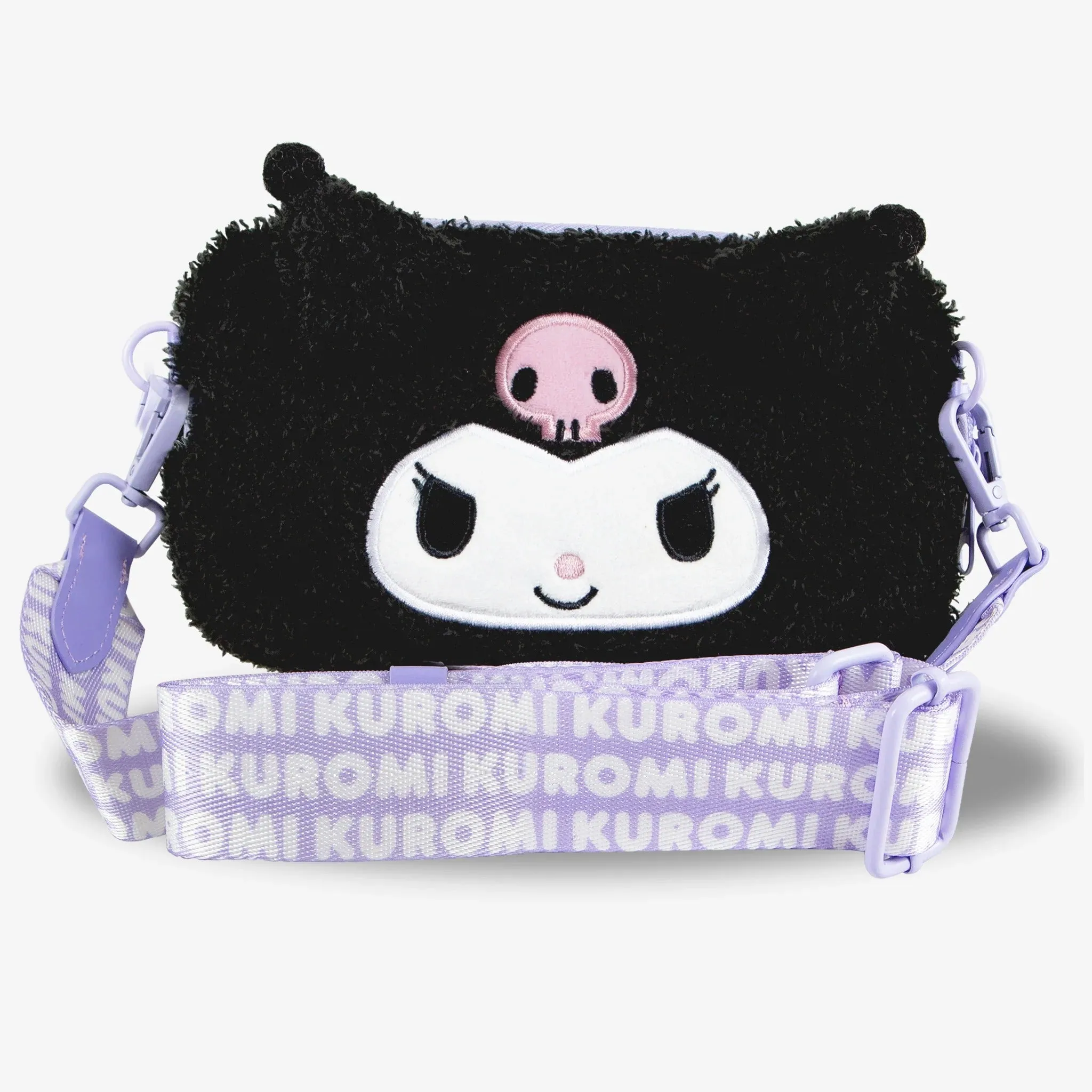 Kuromi x Sonix Plush Phone Wallet sold by Sanrio