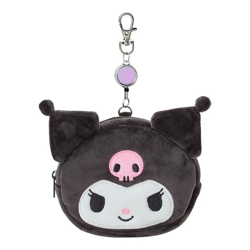 Kuromi Plush ID Badge Holder & Reel sold by Sanrio