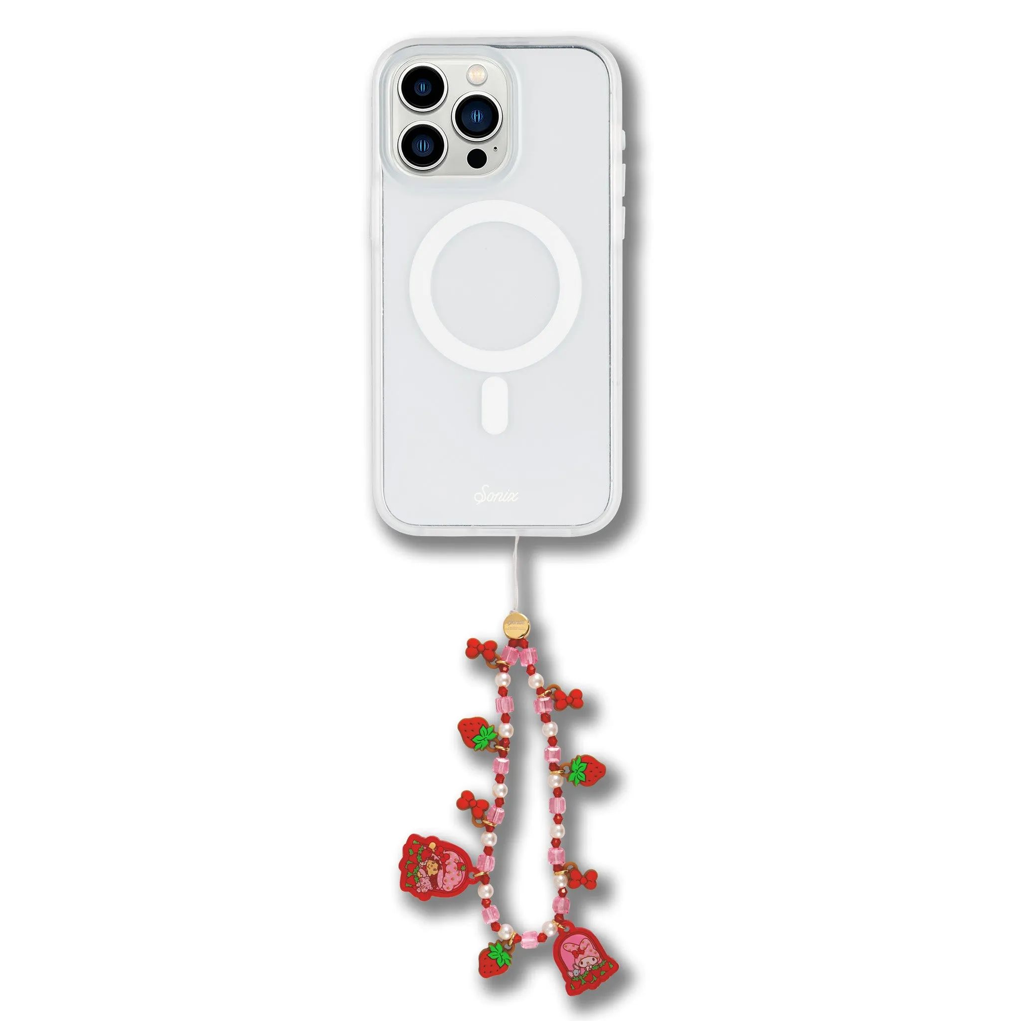 My Melody x Sonix Strawberry Shortcake Phone Beaded Wristlet sold by Sanrio product image thumbnail 4