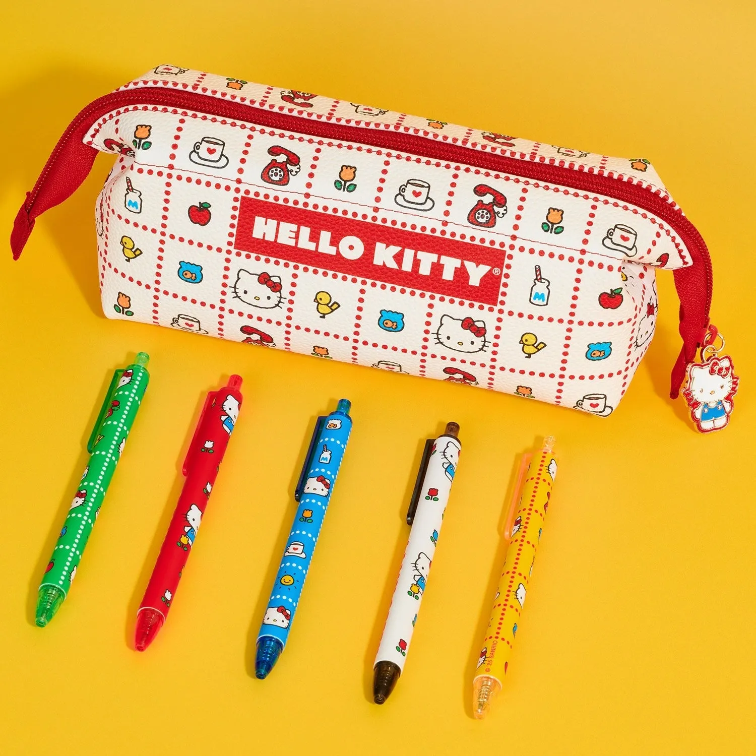 Hello Kitty x Studio Oh! Retro Red Mini Loaf Pencil Pouch sold by Sanrio product image thumbnail 5