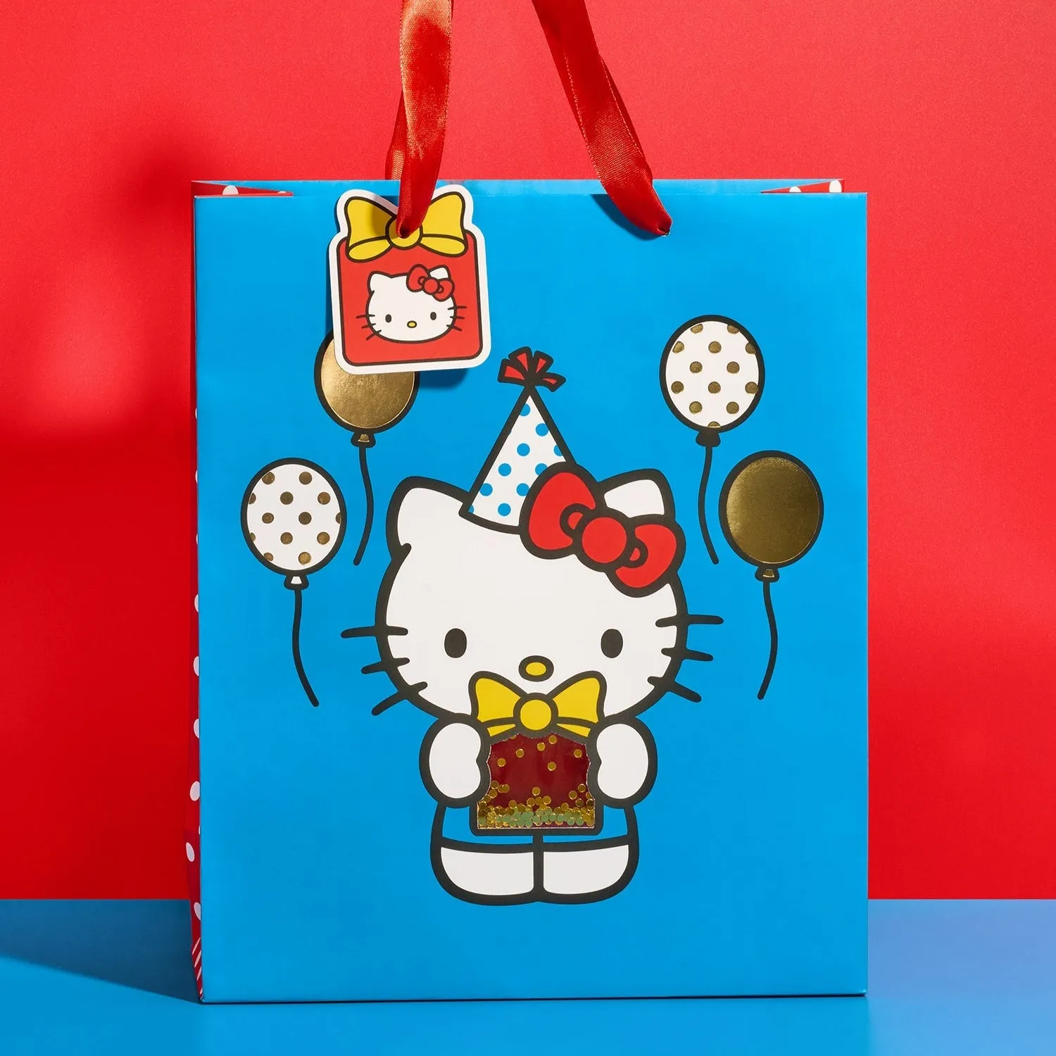 Hello Kitty x Studio Oh! Retro Red Balloons Gift Bag (Large) sold by Sanrio product image thumbnail 2