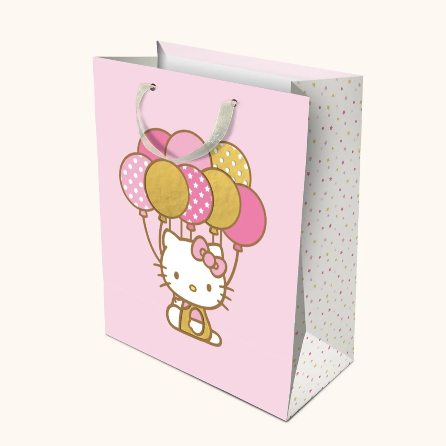 Hello Kitty x Studio Oh! Pink & Gold Balloons Gift Bag (Medium) sold by Sanrio