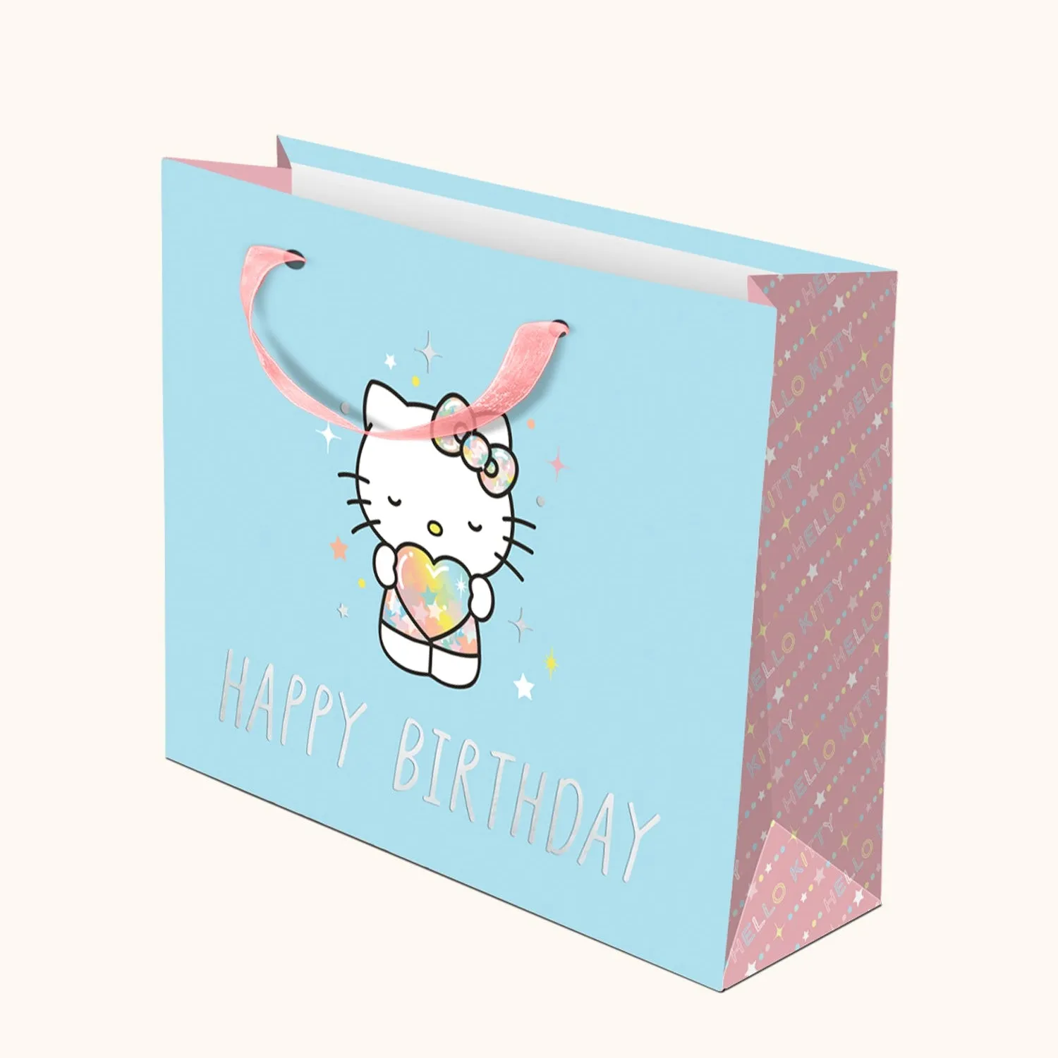 Hello Kitty x Studio Oh! Starshine Blue Happy Birthday Gift Bag (Medium) sold by Sanrio