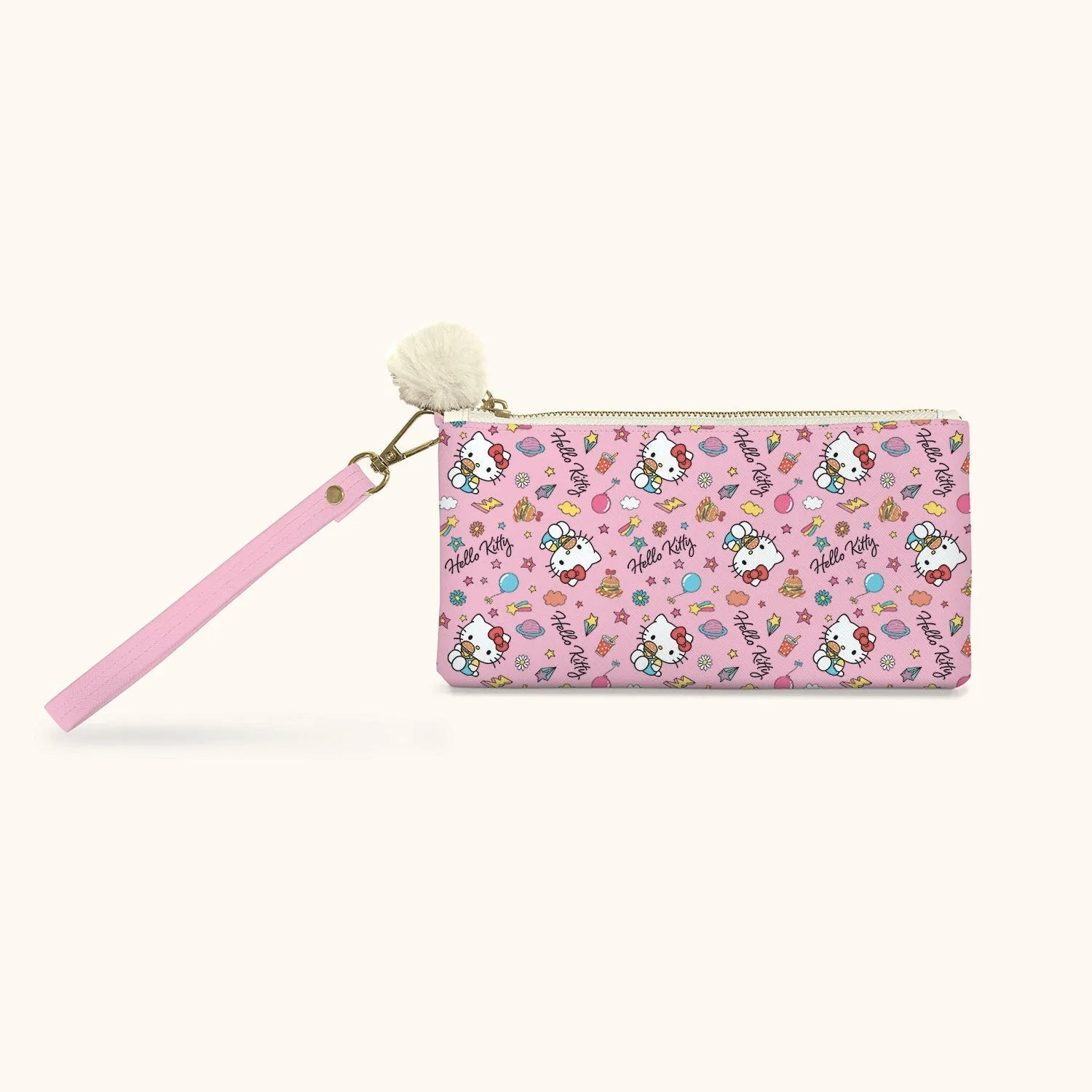 Hello Kitty and Friends x Studio Oh! College Letters Pink Pencil Pouch sold by Sanrio
