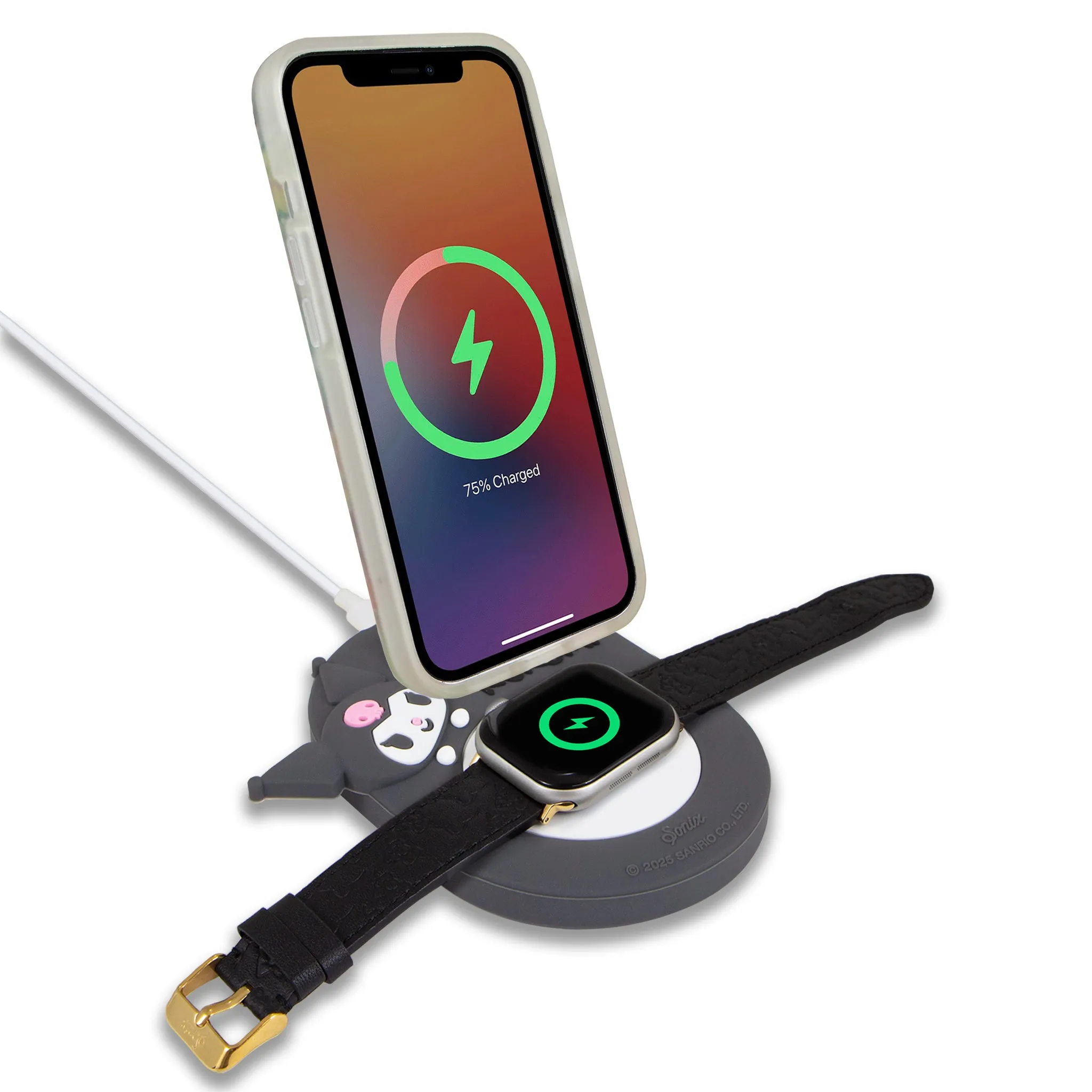 Kuromi x Sonix 2-in-1 Charging Station sold by Sanrio product image thumbnail 2
