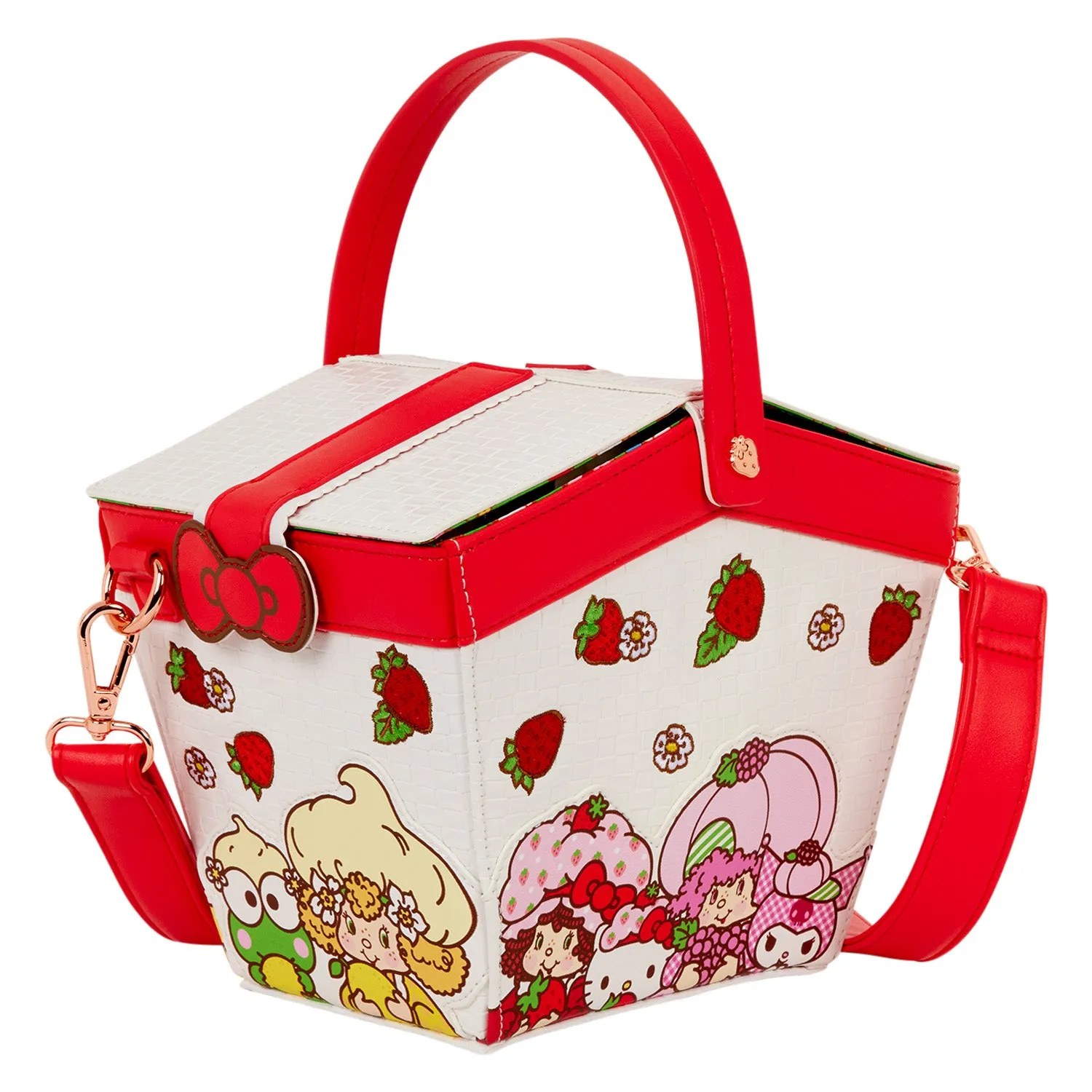 Hello Kitty and Friends x Loungefly Strawberry Shortcake Figural Crossbody Bag sold by Sanrio