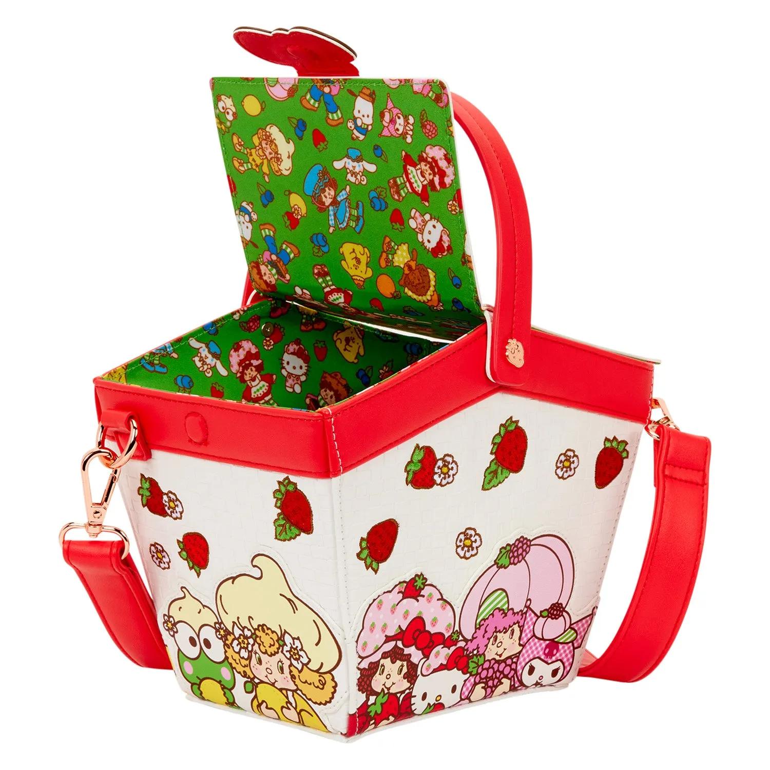 Hello Kitty and Friends x Loungefly Strawberry Shortcake Figural Crossbody Bag sold by Sanrio product image thumbnail 3