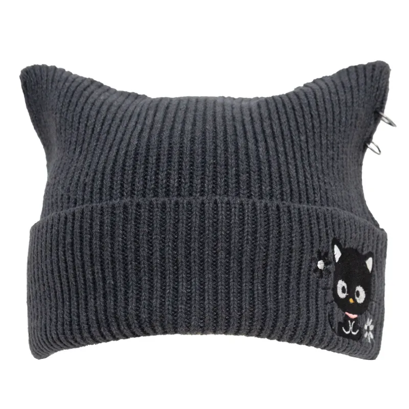 Chococat x JapanLA Flowers Knit Beanie sold by Sanrio