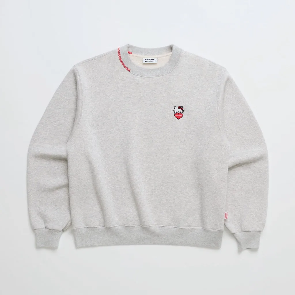 Hello Kitty x Madhappy Midweight Fleece Crewneck (Campus) sold by Sanrio product image thumbnail 3